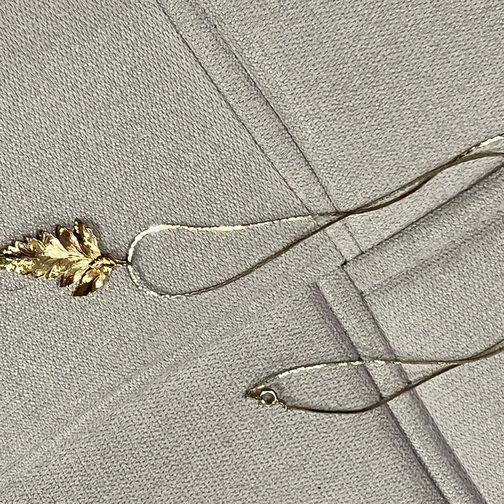 Gold Dipped Leaf Necklace - image 1